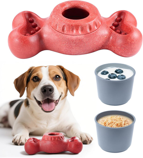 Dog Frozen Treat Toys for Aggressive Chewers, Indestructible Nylon Bones Molds for Large Medium Small Breed
