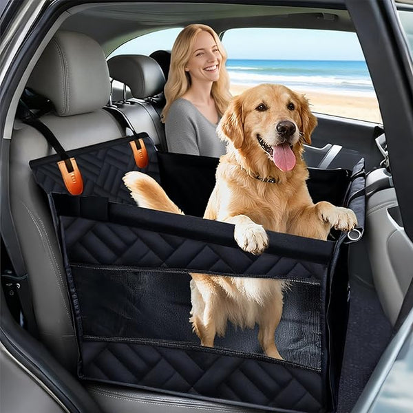 Dog Car Seat for Large Medium Dogs – Back Seat Extender for Dogs,