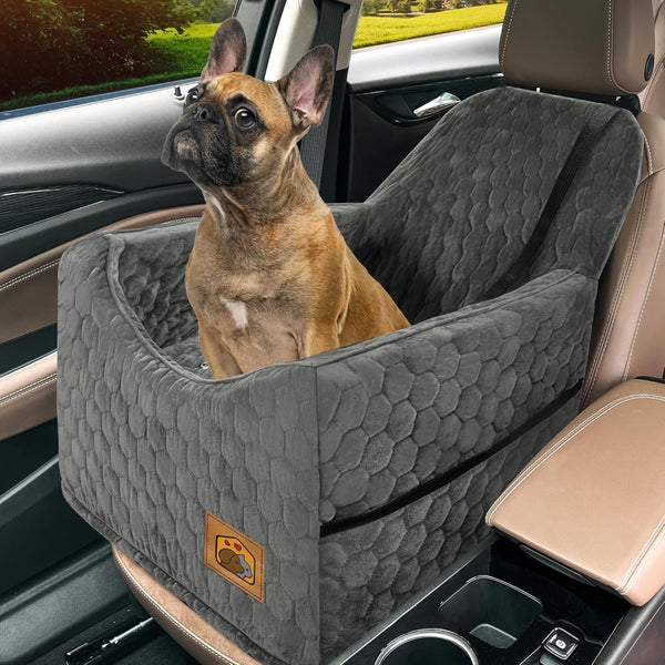 Dog Car Seat for Small/Medium Dogs, Memory Foam Dog Booster Seat, Travel Safety Per Car Seat with Washable Removable Cover