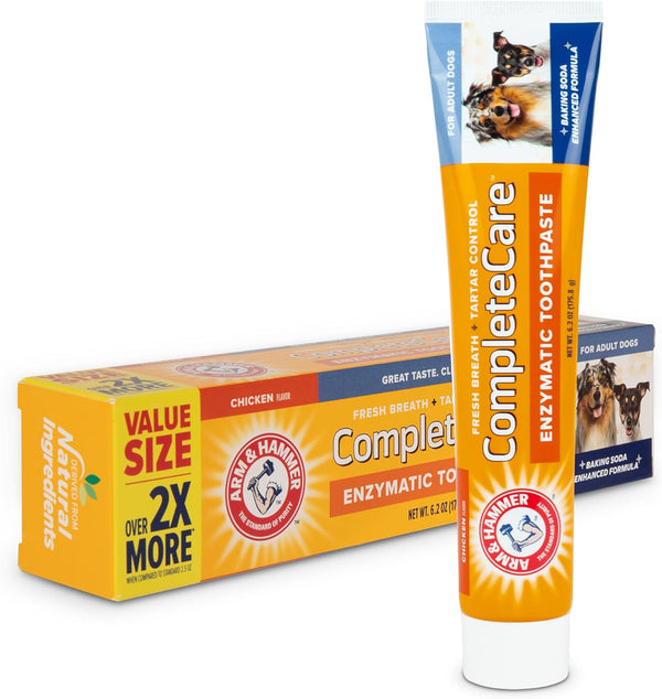 Complete Care Enzymatic Dog Toothpaste, 6.2 oz - Pet Toothpaste For Puppies and Adult Dogs, Dental Care and Clean Teeth, 6.2 Oz
